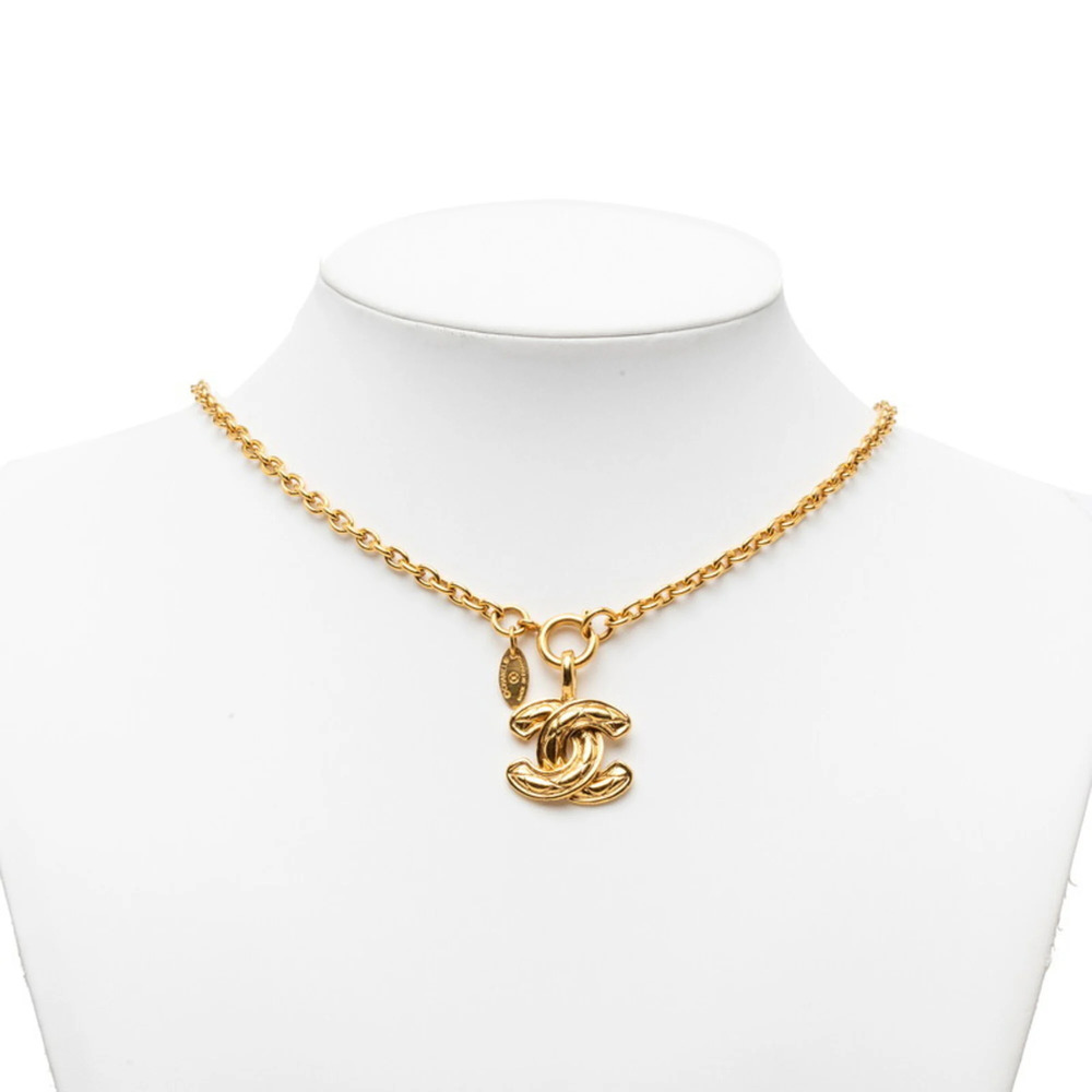 CHANEL Gold Logo Necklace - Picture 6 of 6